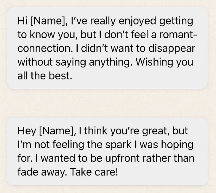 No-Ghosting messages: How to end things with respect